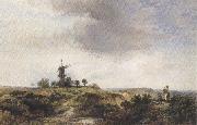 George cole The Windmilll on the Heath (mk37) oil painting on canvas